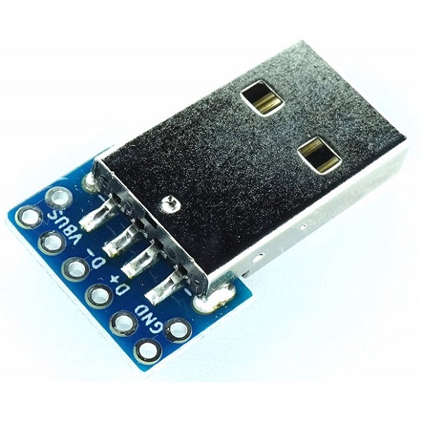 USB TypeA ピッチ変換基板 コンパクト(2組セット)【ABB-USB-TPA-CV】