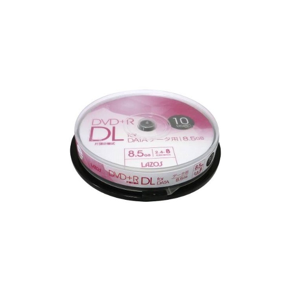 DVD+R(データ＆録画用、10枚 スピンドルケース)【L-DDL10P】