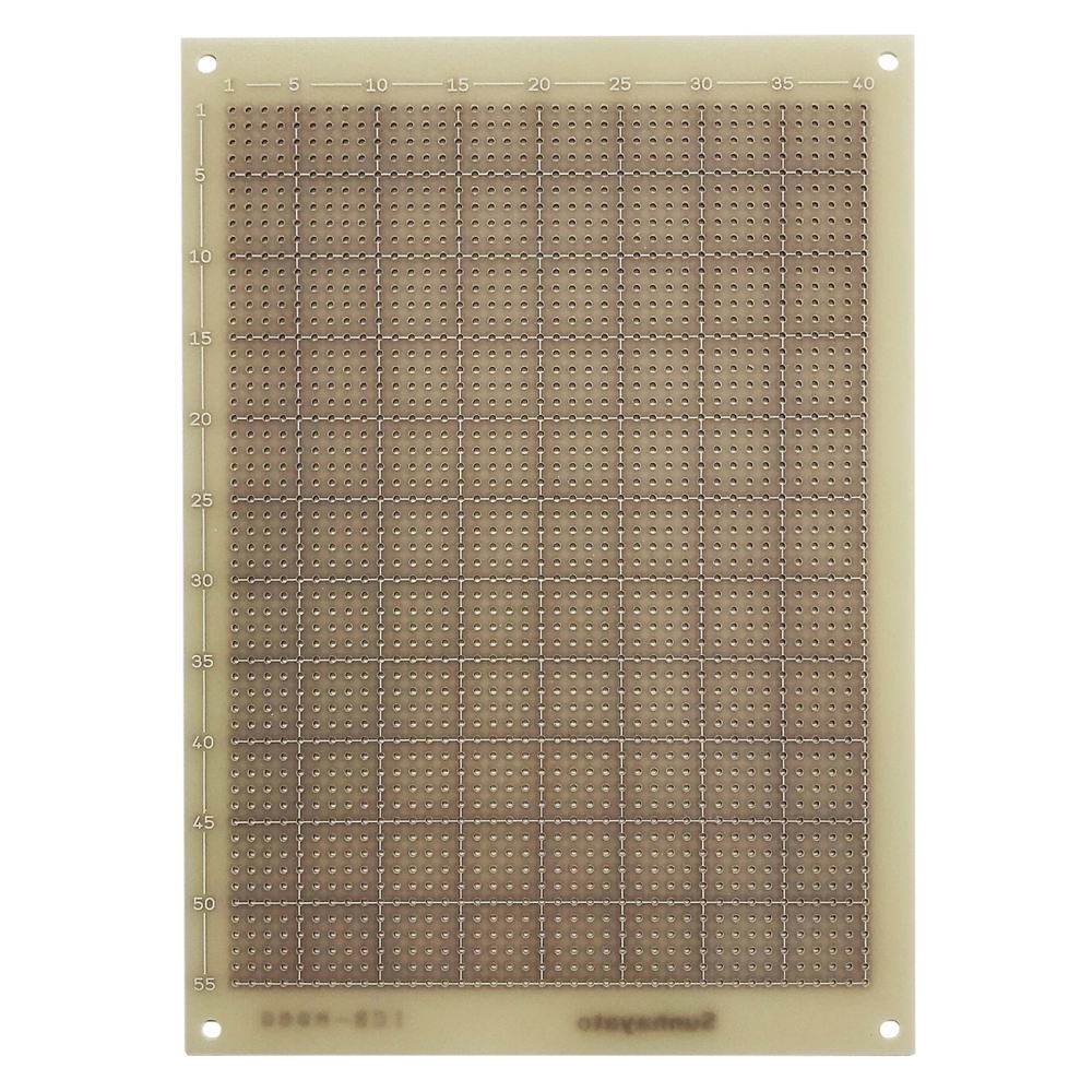 ユニバーサル基板(片面、ガラスコンポジット、160×115mm)【ICB-M96G】