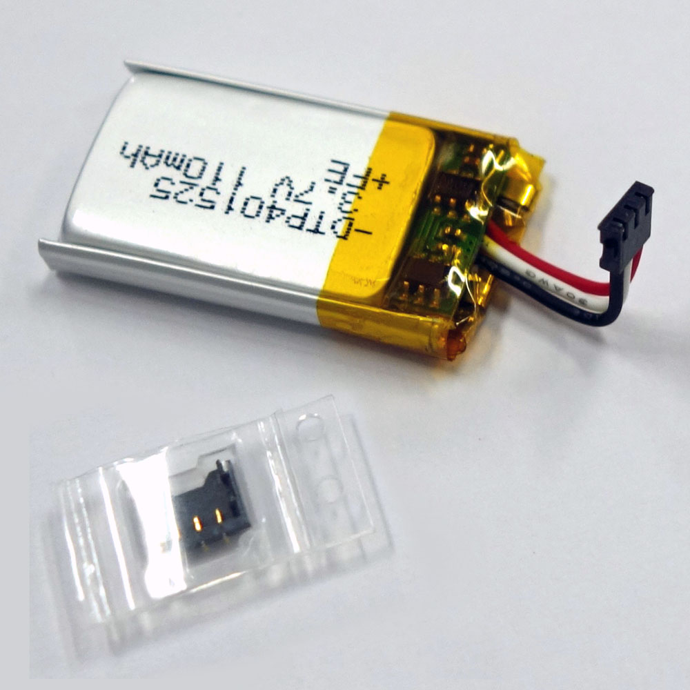 リチウムイオンポリマー電池(3.7V、110mAh)【DTP401525(EZ3)】