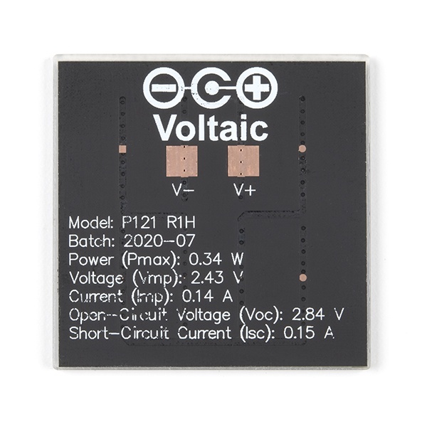 Mini Solar Panel - 0.3 Watt、2 Volt (ETFE)【PRT-18723】