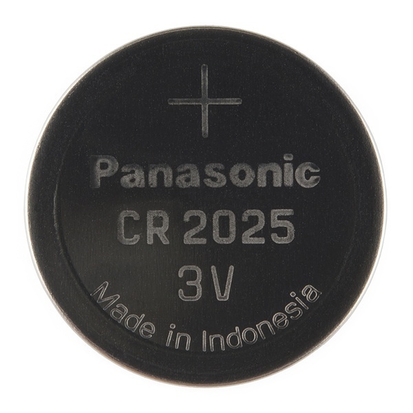 Coin Cell Battery - 20mm (CR2025)【PRT-11928】