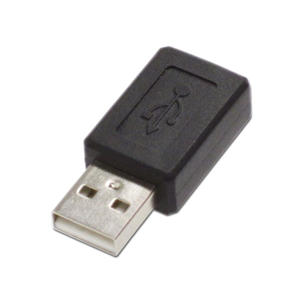USB変換アダプター Micro-Bメス - Aオス【ADV-117】