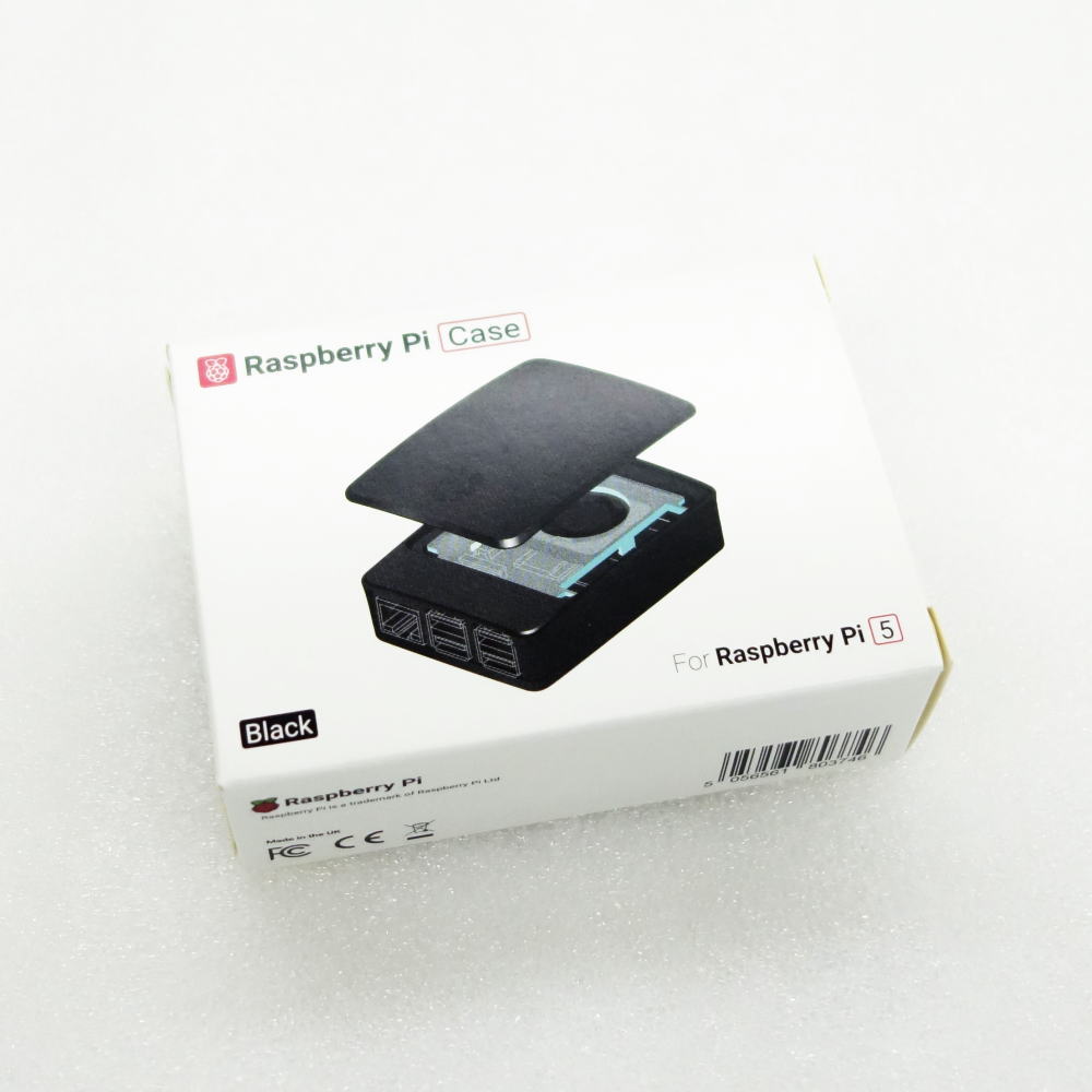 Raspberry Pi5用 公式ケース(黒/灰)【SC1160】