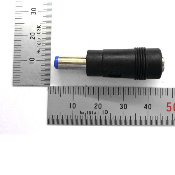 DCジャック 2.5mm - DCプラグ 2.1mm(変換プラグ)【GB-DCT-2.5F-2.1M】