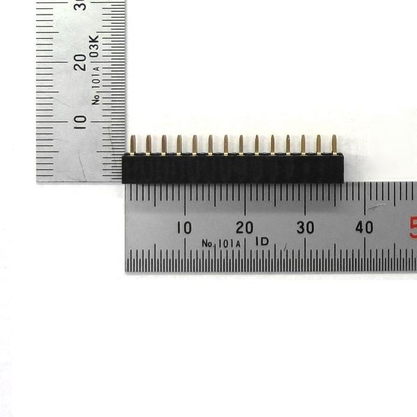 ロープロファイルピンソケット 28ピン[14ピン×2列] 2.54mmピッチ 基板用【GB-DPS-2528-LP50】