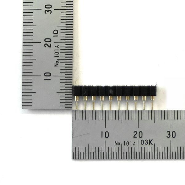 丸ピンICソケット [10ピン×1列] 2.54mmピッチ【GB-ICS-2510PR】