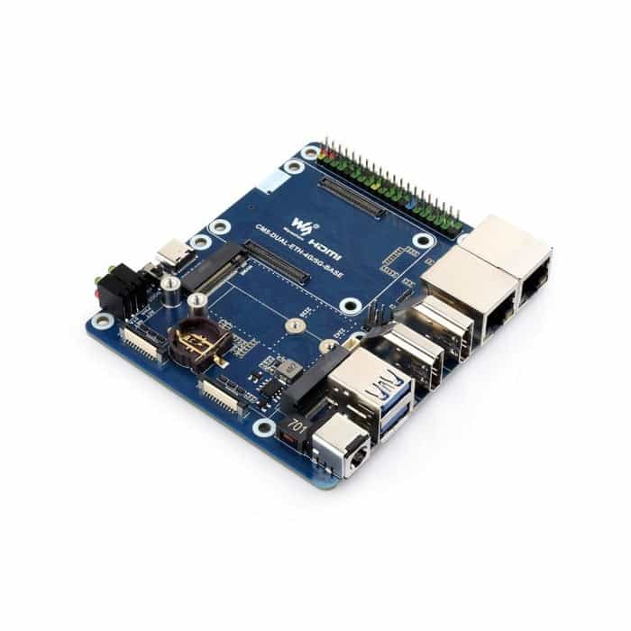 Waveshare 4G/5G対応CM5デュアルイーサベースボード