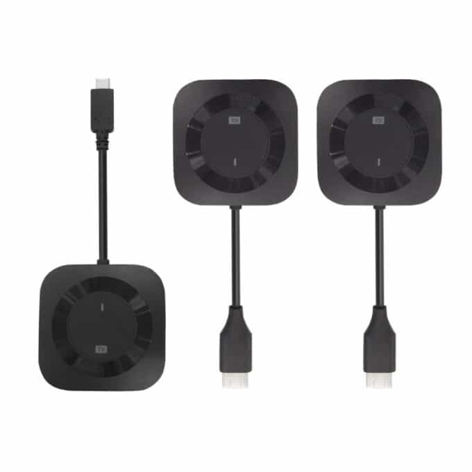ワイヤレスHDMI分配送受信機(1対2分配、USB-C to HDMI)
