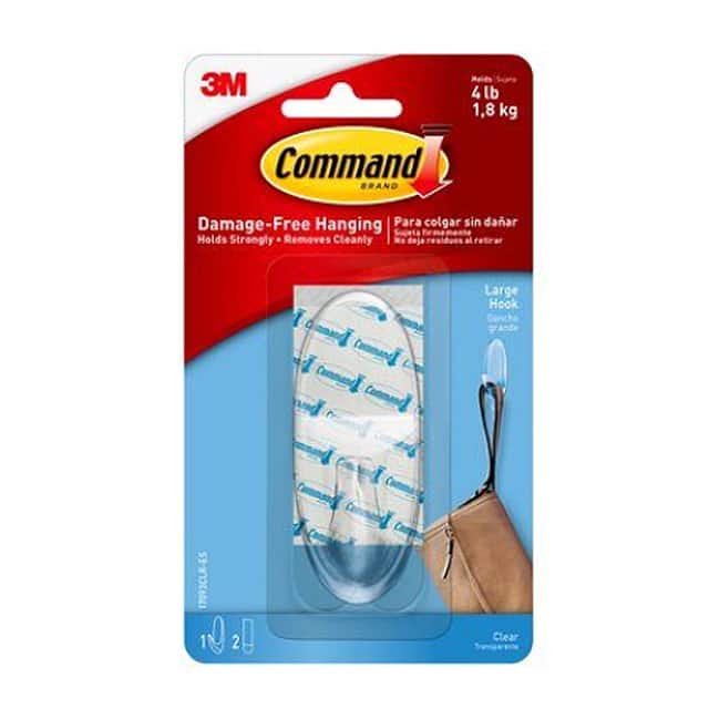 COMMAND LARGE CLEAR HOOK WIT【17093CLRES】