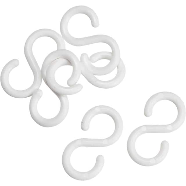 【78258】CONNECTING S HOOK 2.0" WHT