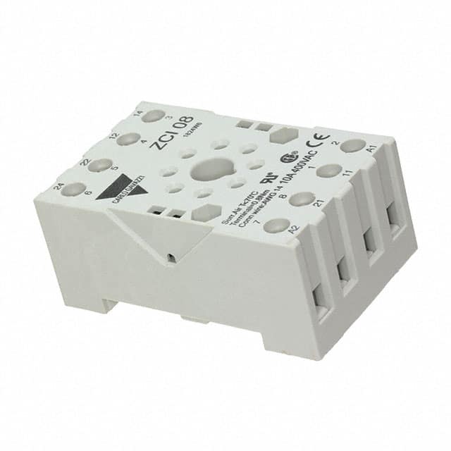 RELAY SOCKET 8 POSITION DIN RAIL ZCI08 Carlo Gavazzi製｜電子部品・半導体通販のマルツ