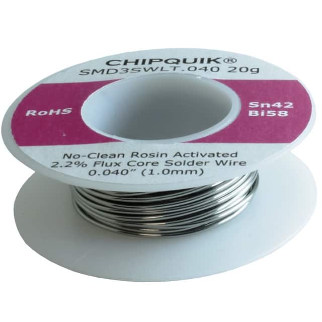 SN42/BI58 2.2% FLUX CORE SOLDER SMD3SWLT.040 20G Chip Quik  Inc.製｜電子部品・半導体通販のマルツ