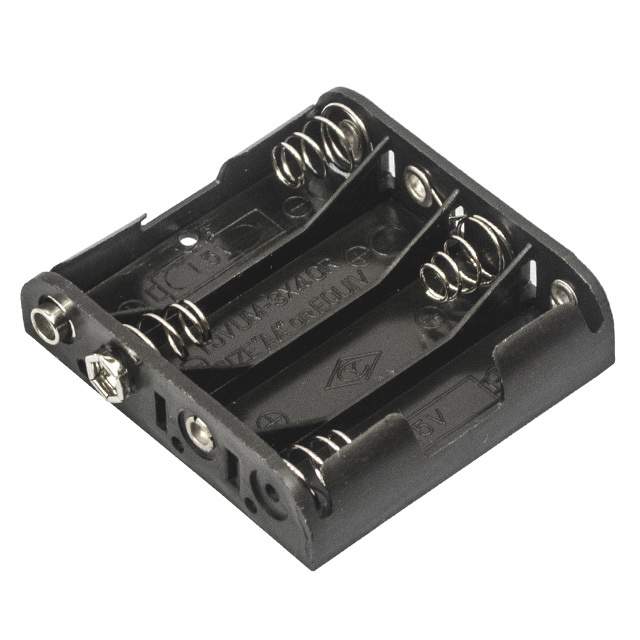 BATTERY HOLDER AA 4 CELL 9V SNAP BC4AASF｜電子部品・半導体通販のマルツ