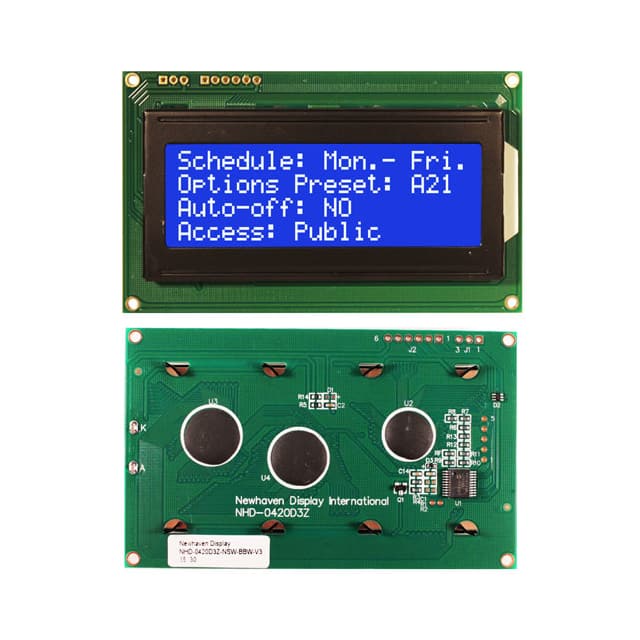 【NHD-0420D3Z-NSW-BBW-V3】LCD MOD 80DIG 20X4 TRANSMISV WHT