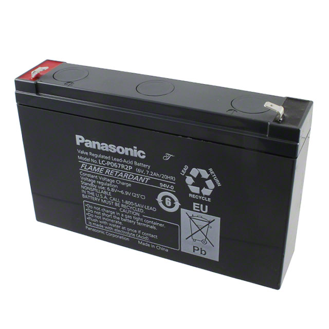 Battery Lead Acid 6v 7 2ah Lc P067r2p Panasonic製 電子部品 半導体通販のマルツ