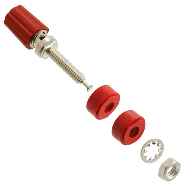 【3760-2】CONN BIND POST KNURLED RED