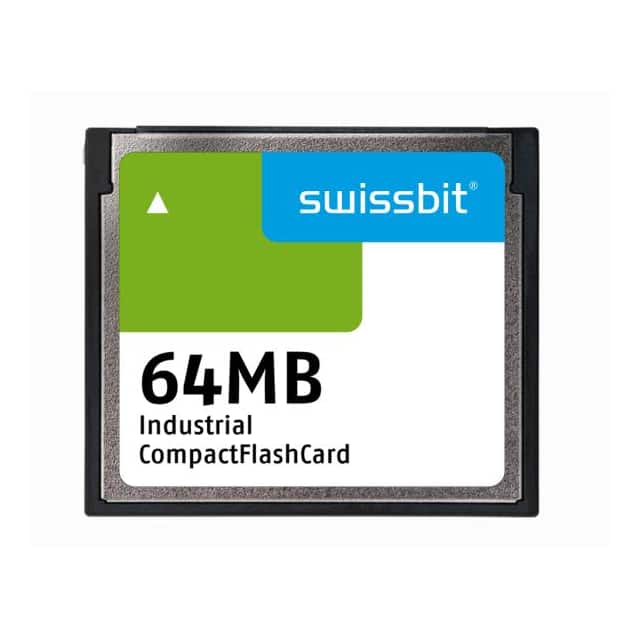 INDUSTRIAL COMPACT FLASH CARD, C SFCF0064H1BK1WICMS513STD Swissbit製