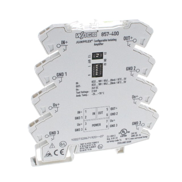 ISOLATION AMPLIFIER; CURRENT AND 857401 WAGO製｜電子部品・半導体通販のマルツ