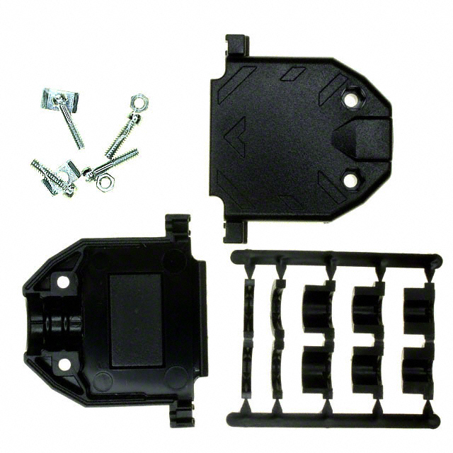【17E17261】CONN BACKSHELL 25POS 180DEG BLK