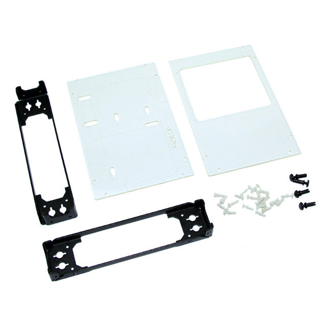 【110060006】BOX PLASTIC BLK/CLR 4.99"LX3.51"