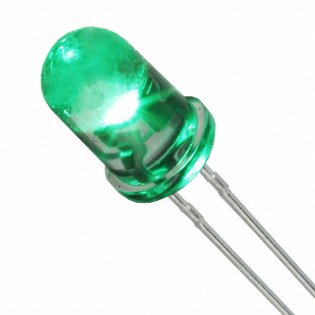 【C503B-GCN-CY0C0791】LED GREEN CLEAR 5MM ROUND T/H