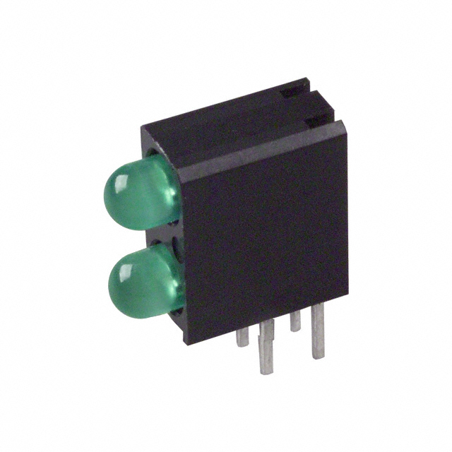 【5530122F】LED CBI 3MM BI-LVL GRN RA PCMNT