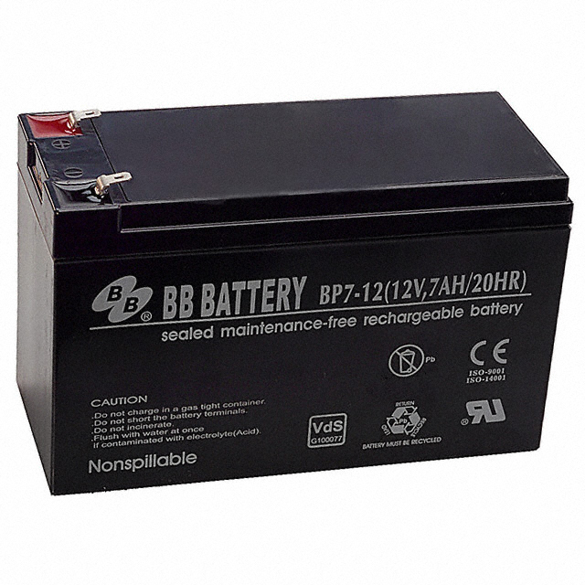 【BP7-12-T1】BATTERY LEAD ACID 12V 7AH