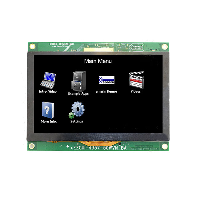 【UEZGUI-4357-50WVN-BA】5.0" PCAP TOUCH LCD GUI -MODULE