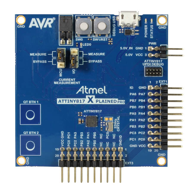 XPLAINED PRO ATTINY817 EVAL BRD【ATTINY817-XPRO】