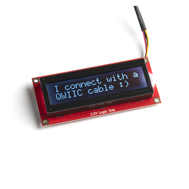 【16397】SPARKFUN 16X2 SERLCD - RGB TEXT