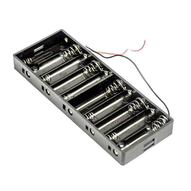 BATT HOLDER AA 10 CELL 6" LEADS【BH10AAW】
