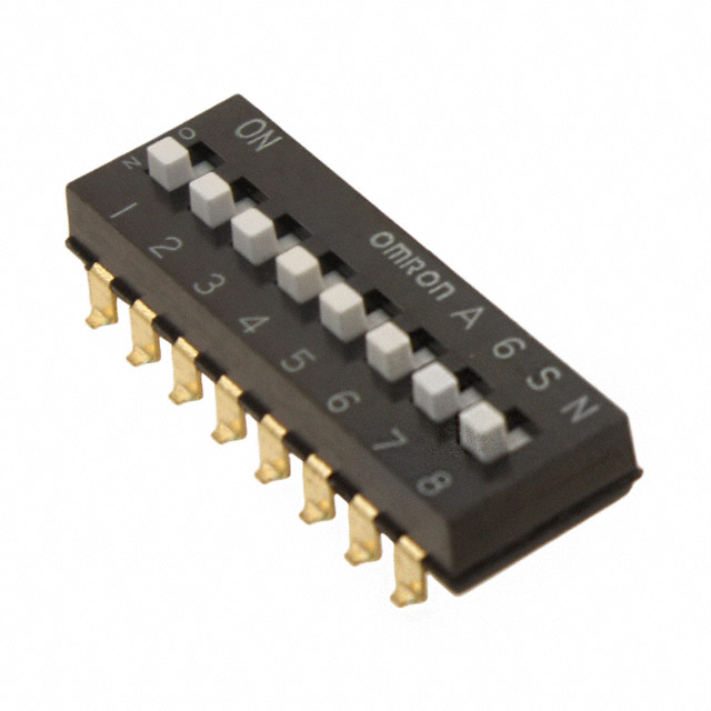 【A6SN-8104-P】SWITCH SLIDE DIP SPST 0.025A 24V