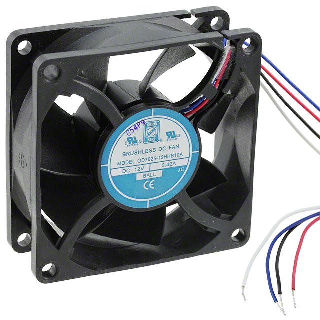 【OD7025-12HHB10A】FAN AXIAL 70X25MM 12VDC WIRE[箱]