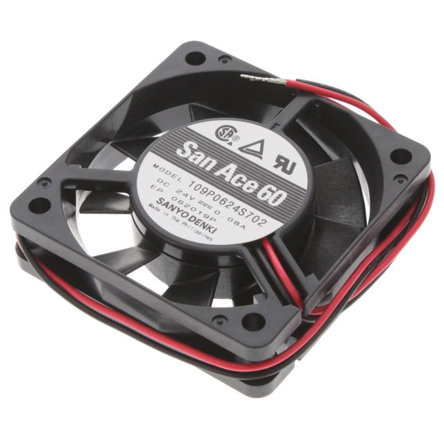 【109P0624S702】FAN AXIAL 60X15MM 24VDC WIRE
