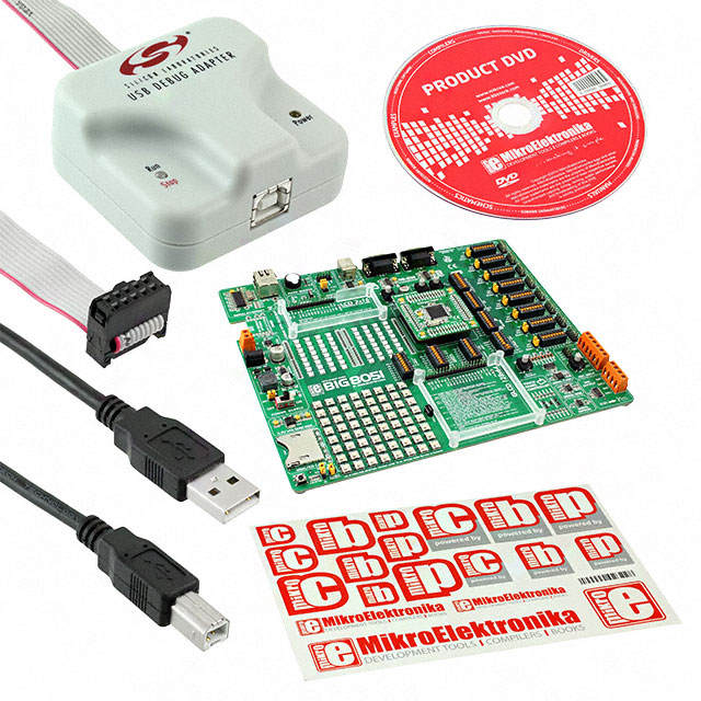 【MIKROE-598】BIG8051 C8051F040 EVAL BRD