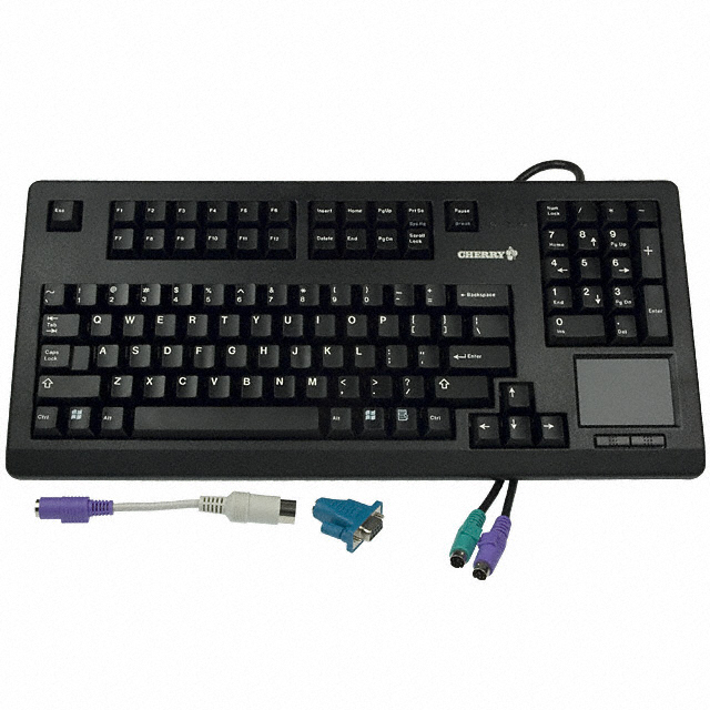 【G80-11900HVMUS】KEYBOARD COMPACT 104 KEY PS2 BLK