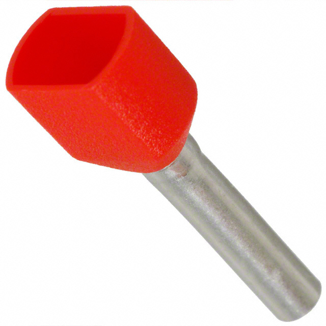 【13101010】CONN FERRULE DIN TWO X 18AWG RED