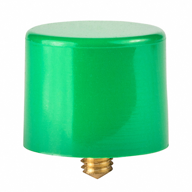CAP PUSHBUTTON ROUND GREEN【AT407F】
