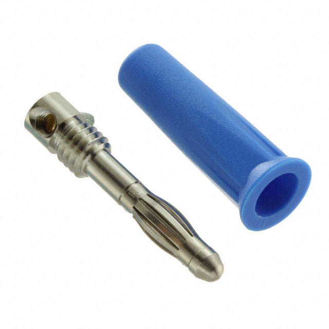 【CT2011-6】CONN BANANA PLUG SOLDERLESS BLUE