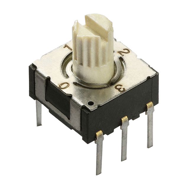SWITCH ROTARY DIP SP4T 0.1A 50V【220ADC04】