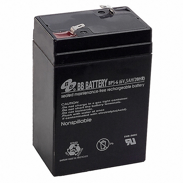 【BP5-6T2】BATTERY LEAD ACID 6V 5AH