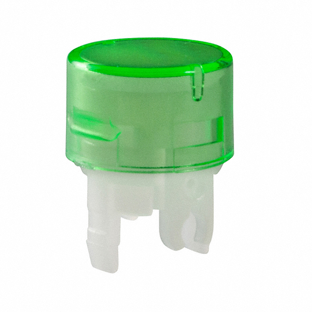 CAP PUSHBUTTON ROUND GREEN/WHITE【AT4167FB】