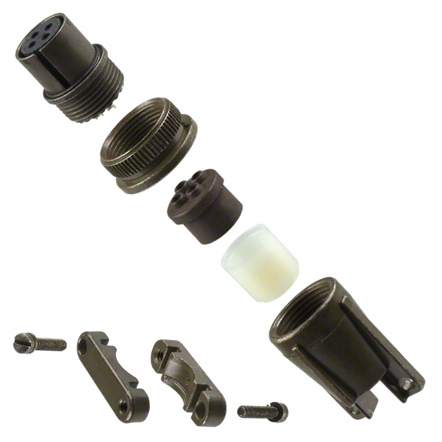 【MS3106F-14S-2S】CONN PLUG FMALE 4P SILV SLDR CUP