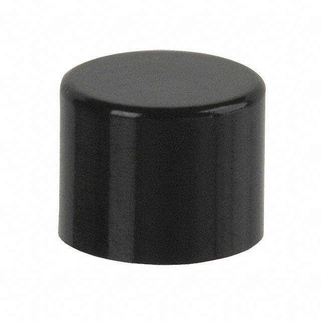【AT475A】CAP PUSHBUTTON ROUND BLACK