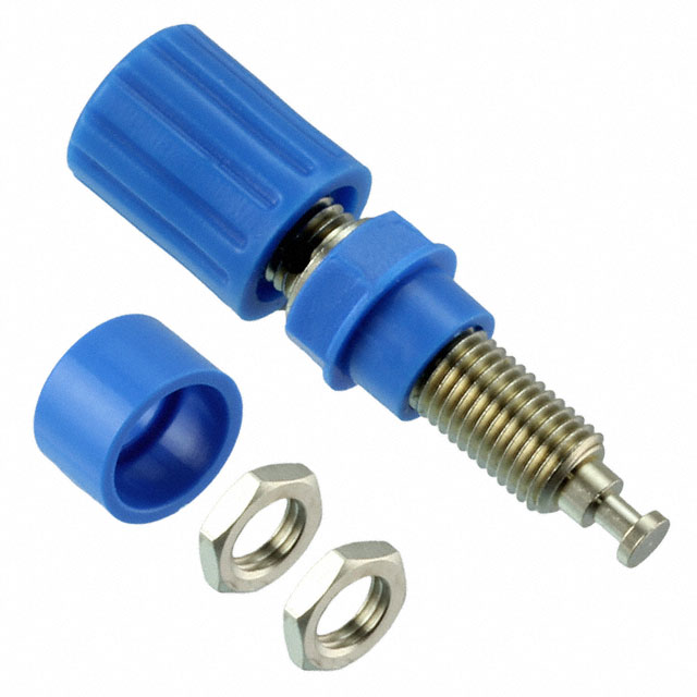 【CT2232-6】CONN BIND POST KNURLED BLUE