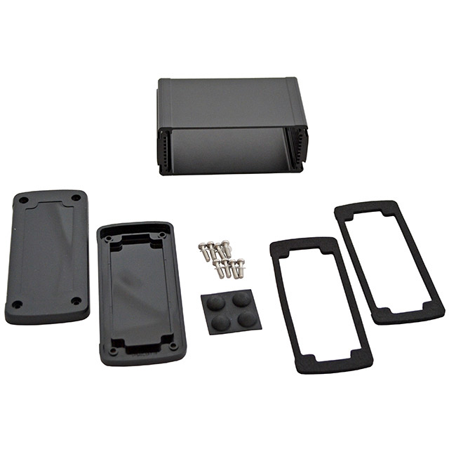 【EXN-23356-BKP】BOX ALUM BLACK 4.53"L X 2.72"W