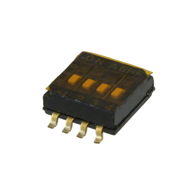 【A6HF-4102】SWITCH SLIDE DIP SPST 0.025A 24V