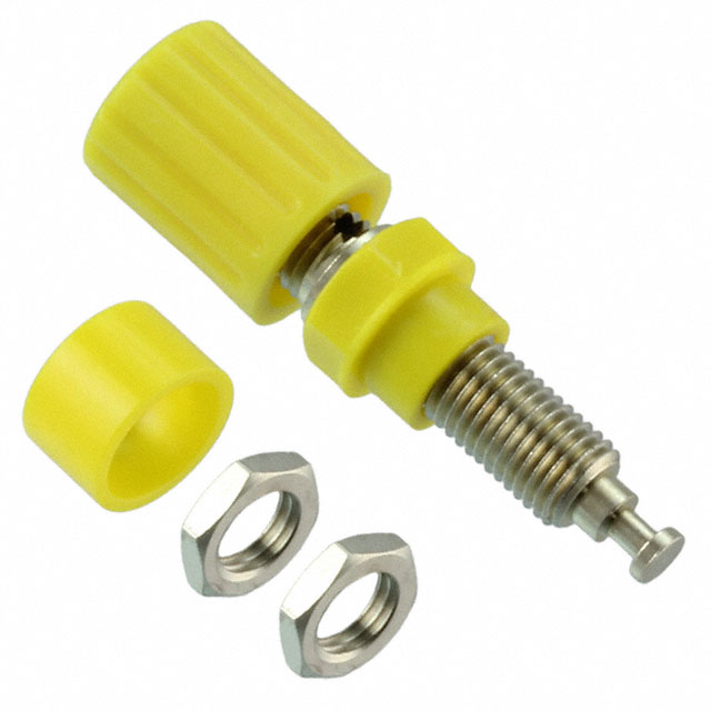 【CT2232-4】CONN BIND POST KNURLED YELLOW