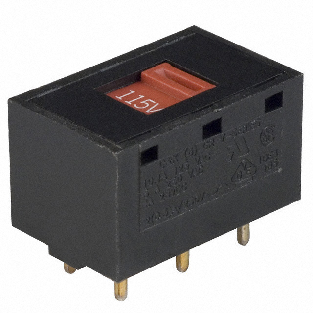 【V80212MS02QE】SWITCH SLIDE DPDT 10A 125V